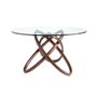 Dining Tables - Round walnut dining table - ANGEL CERDÁ