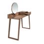 Other tables - Walnut wood dressing table with mirror - ANGEL CERDÁ