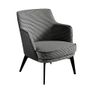 Fauteuils - Fauteuil rembourré en tissu pied-de-poule - ANGEL CERDÁ