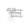 Desks - White and glass office desk - ANGEL CERDÁ