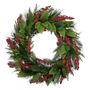 Other Christmas decorations - + LF/BERRY/PINE WREATH GRN/RD 71CM - GOODWILL M&G