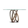 Dining Tables - Round walnut dining table - ANGEL CERDÁ