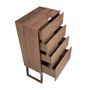 Chests of drawers - Walnut wood chiffonier - ANGEL CERDÁ