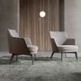 Fauteuils - Fauteuil rembourré en tissu pied-de-poule - ANGEL CERDÁ
