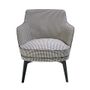Fauteuils - Fauteuil rembourré en tissu pied-de-poule - ANGEL CERDÁ