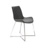 Chaises - Chaise de table à manger rembourrée en tissu gris - ANGEL CERDÁ