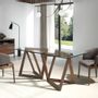 Dining Tables - Dining table with walnut legs - ANGEL CERDÁ