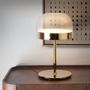 Lampes de bureau  - Lampe de table en acier et verre transparent - ANGEL CERDÁ