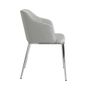 Chairs - Gray fabric upholstered Dining table chair - ANGEL CERDÁ
