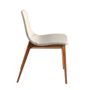 Chairs - Beige fabric upholstered dining chair - ANGEL CERDÁ