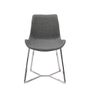 Chaises - Chaise de table à manger rembourrée en tissu gris - ANGEL CERDÁ