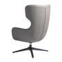 Fauteuils - Fauteuil pivotant en acier noir - ANGEL CERDÁ