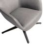 Fauteuils - Fauteuil pivotant en acier noir - ANGEL CERDÁ