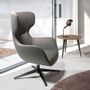 Fauteuils - Fauteuil pivotant en acier noir - ANGEL CERDÁ