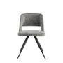 Chairs - Gray fabric upholstered dining chair - ANGEL CERDÁ