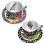 Mugs - Set of 2 - Tea Cups and Saucers Set Bijoux Animals - HOME BY KRISTY
