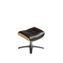 Ottomans - Swivel upholstered brown cowhide leather upholstered ottoman - ANGEL CERDÁ