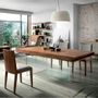 Dining Tables - Walnut dining table with glass legs - ANGEL CERDÁ