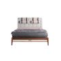 Beds - Gray fabric upholstered bed - ANGEL CERDÁ