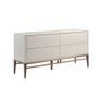 Sideboards - Gray sideboard with walnut legs - ANGEL CERDÁ