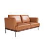 Sofas - 2 seater sofa upholstered in brown leather - ANGEL CERDÁ