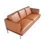 Sofas - 3 seater sofa upholstered in brown leather - ANGEL CERDÁ