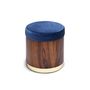 Stools for hospitalities & contracts - Lune A Stool in Ironwood and Polished Brass Base - DUISTT