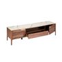 Sideboards - Fiberglass TV cabinet with marble and walnut effect - ANGEL CERDÁ
