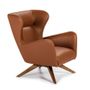 Armchairs - Swivel upholstered armchair in leatherette - ANGEL CERDÁ