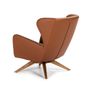 Armchairs - Swivel upholstered armchair in leatherette - ANGEL CERDÁ