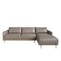 Sofas - Chaiselongue Sofa (R) in Dark Grey cowhide leather - ANGEL CERDÁ