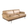 Sofas - 3 seater sofa upholstered in sand cowhide leather - ANGEL CERDÁ