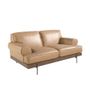 Sofas - 2 seater sofa upholstered leather cowhide sand - ANGEL CERDÁ