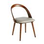 Chairs - Curved walnut structure Dining table chair - ANGEL CERDÁ