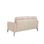 Canapés - Canapé 2 places rembourré en cuir couleur Taupe Grey - ANGEL CERDÁ