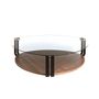 Coffee tables - Walnut and black steel coffee table - ANGEL CERDÁ