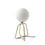 Table lamps - Table lamp golden steel and white glass - ANGEL CERDÁ