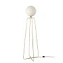 Floor lamps - Floor lamp golden steel and white glass - ANGEL CERDÁ