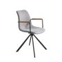 Chairs - Gyratory chair in fabric and black steel legs - ANGEL CERDÁ