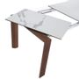 Dining Tables - White marble extending dining table - ANGEL CERDÁ