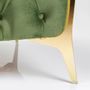 Armchairs - Arm Chair Bellissima Velvet Green 120cm - KARE DESIGN GMBH