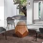 Dining Tables - Round walnut dining table - ANGEL CERDÁ