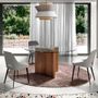 Dining Tables - Round dining table tempered glass - ANGEL CERDÁ