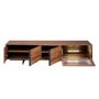 Sideboards - TV stand in walnut and black steel - ANGEL CERDÁ