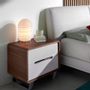 Night tables - Bedside table walnut and white - ANGEL CERDÁ