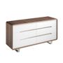 Chests of drawers - Walnut and white chest of drawers - ANGEL CERDÁ
