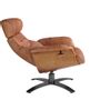 Armchairs - Swivel armchair upholstered in camel cowhide leather - ANGEL CERDÁ