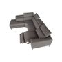 Sofas - Corner sofa upholstered in grey leather leather - ANGEL CERDÁ