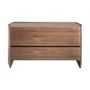 Chests of drawers - Hexagonal walnut chest of drawers - ANGEL CERDÁ