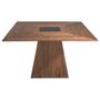 Dining Tables - Square walnut dining table - ANGEL CERDÁ